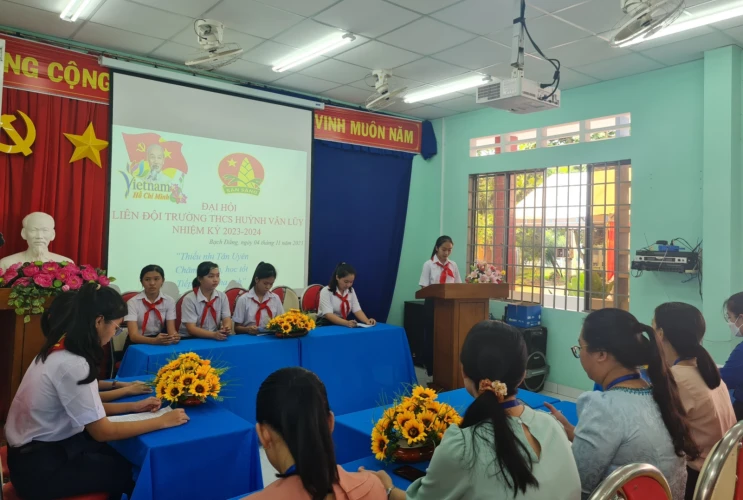 Đại hội Liên đội trường TH-THCS Huỳnh Văn Lũy nhiệm kỳ 2023-2024