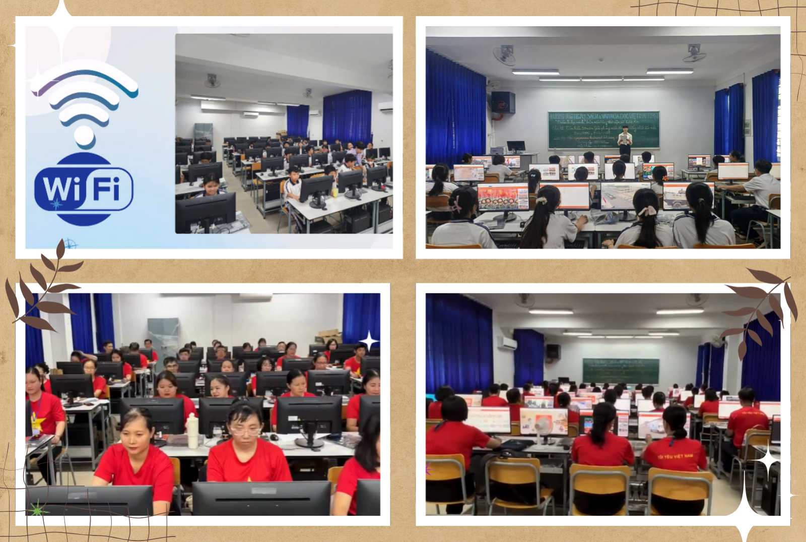 Nhà trường tổ chức các buổi tập huấn cho GV và HS tại nhà trường