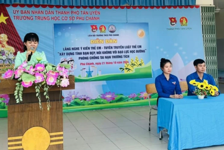 Diễn đàn lấy ý kiến trẻ em: Tuyên truyền Luật trẻ em, Xây dựng tình bạn đẹp và Phòng chống bạo lực học đường