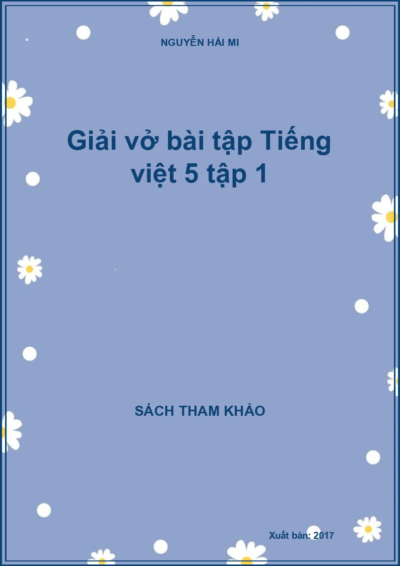 Giải vở bài tập Tiếng việt 5 tập 1