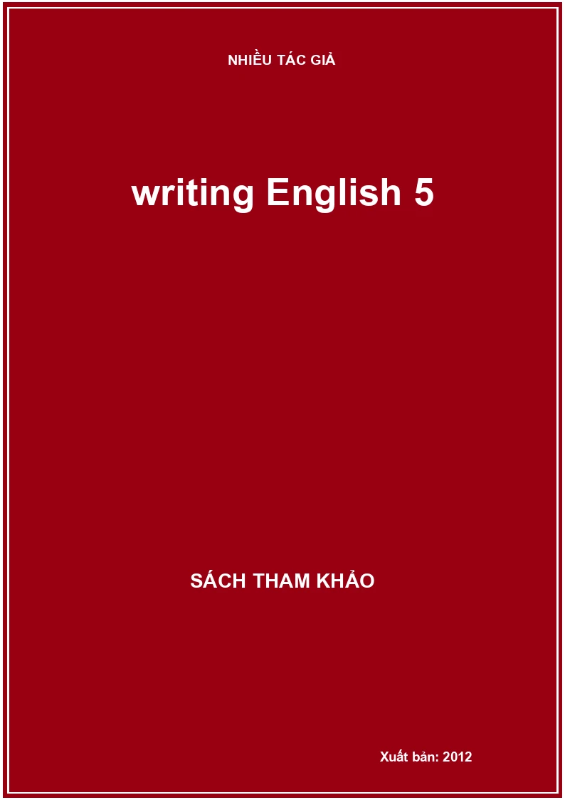 writing English 5