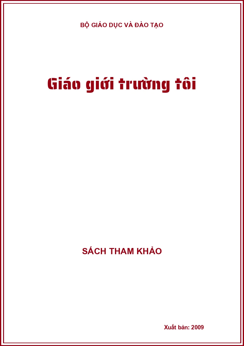 Giáo giới trường tôi