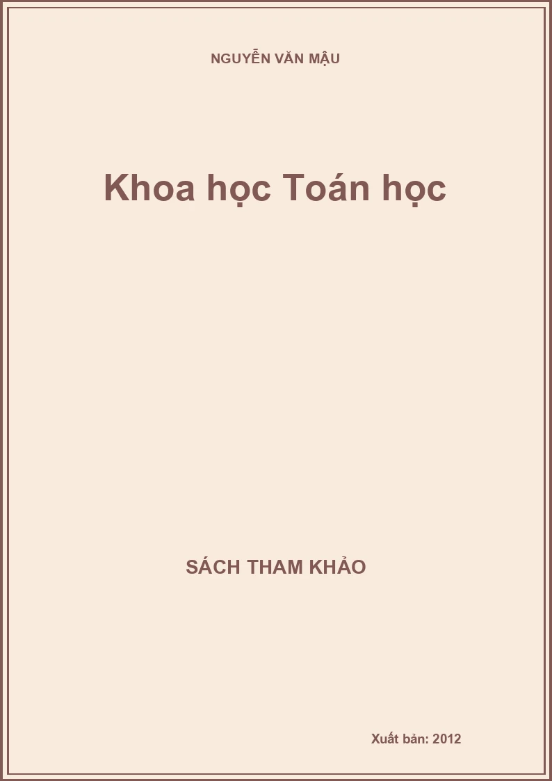 Khoa học Toán học
