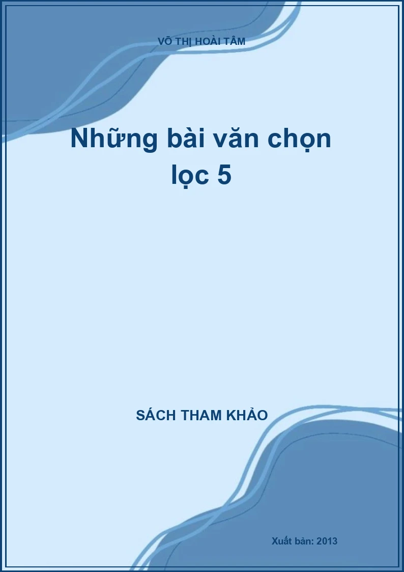 Những bài văn chọn lọc 5