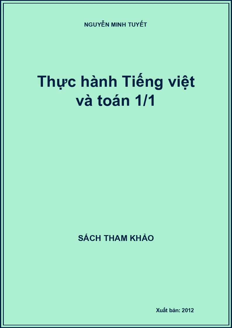 Thực hành Tiếng việt và toán 1/1