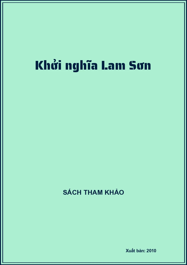 Khởi nghĩa Lam Sơn