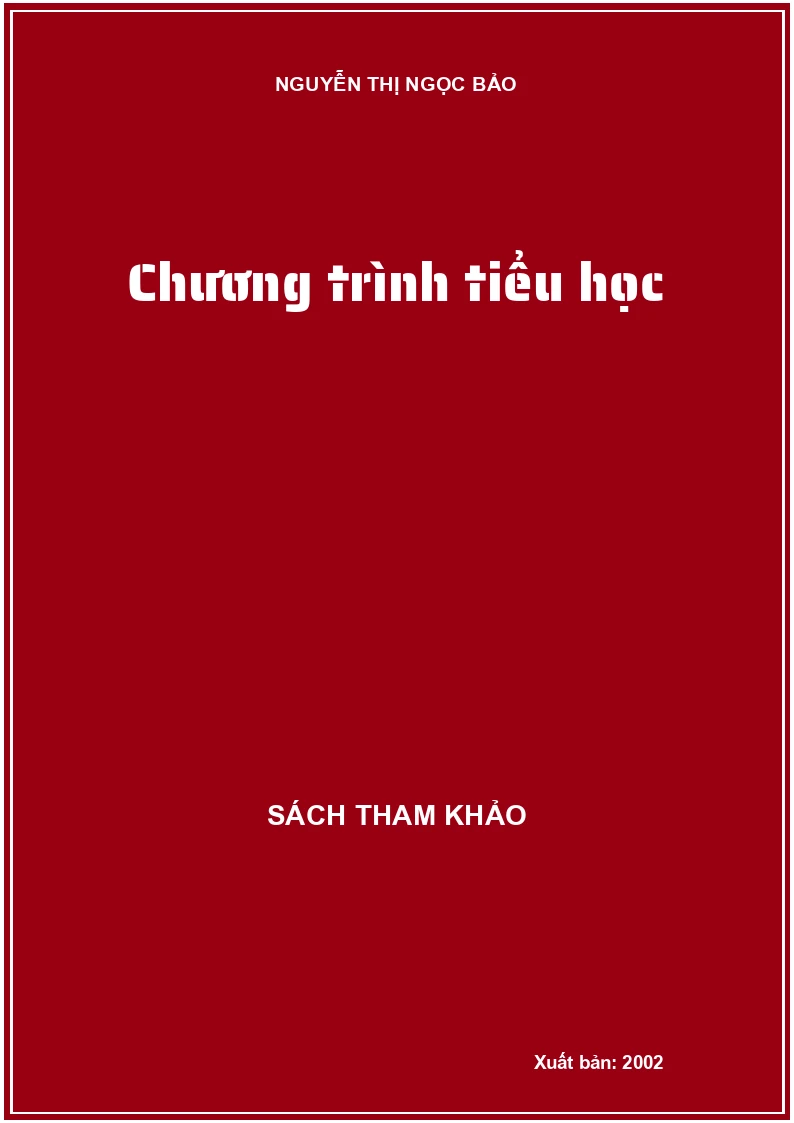 Chương trình tiểu học