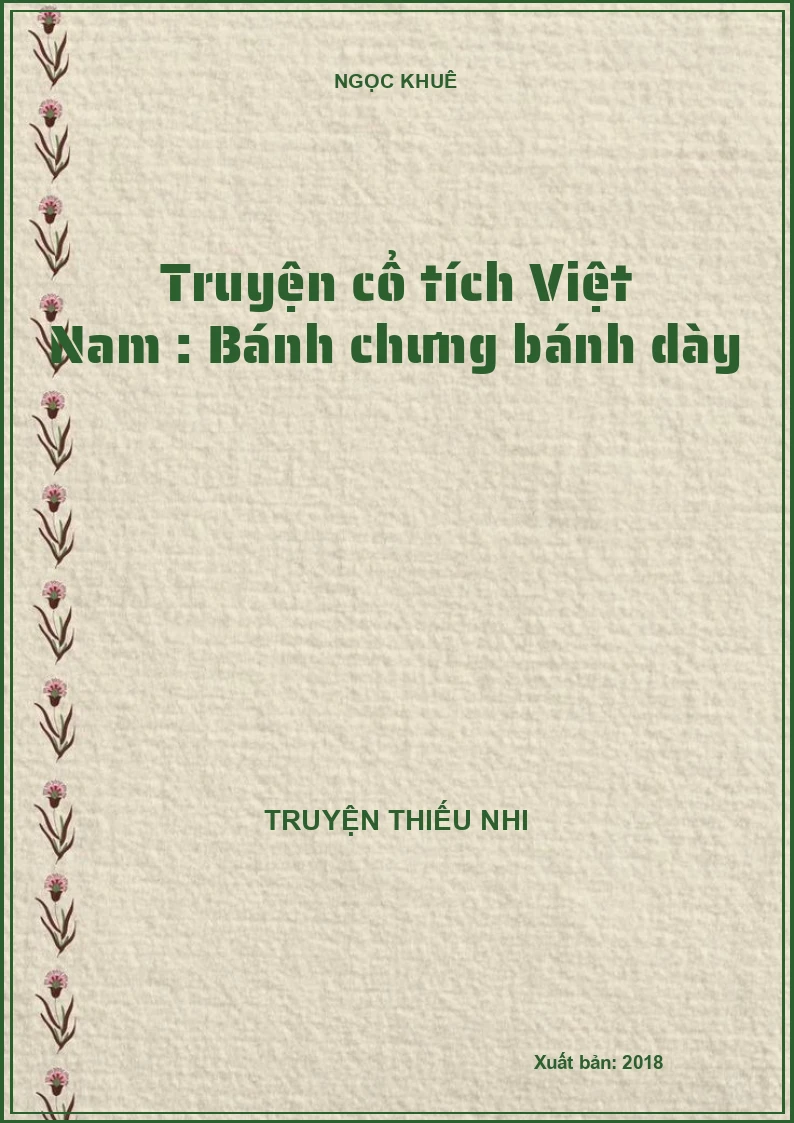 Truyện cổ tích Việt Nam : Bánh chưng bánh dày