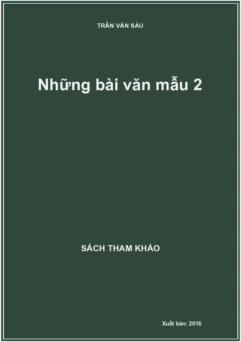 Những bài văn mẫu 2