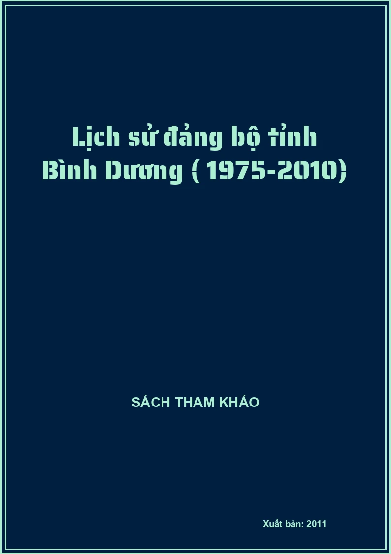 Lịch sử đảng bộ tỉnh Bình Dương ( 1975-2010)