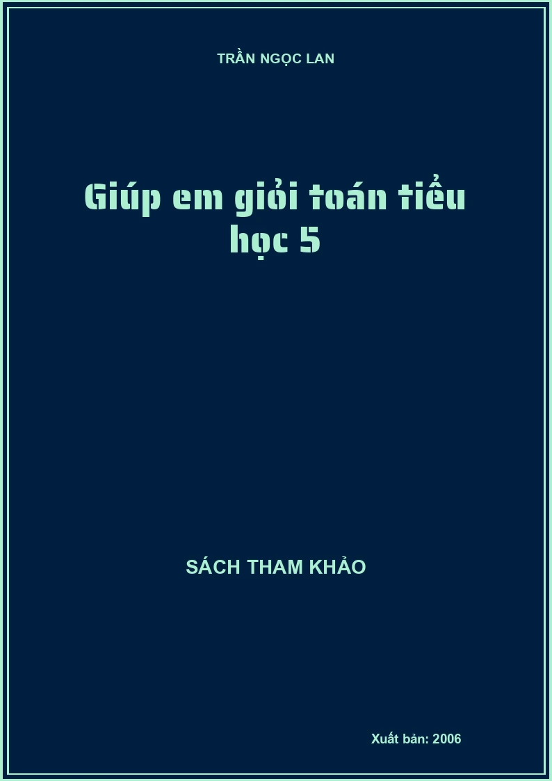 Giúp em giỏi toán tiểu học 5