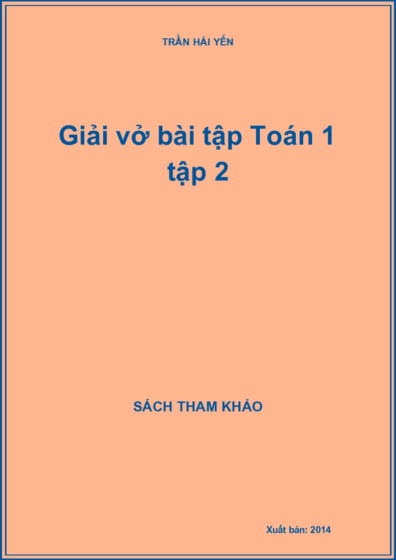 Giải vở bài tập Toán 1 tập 2