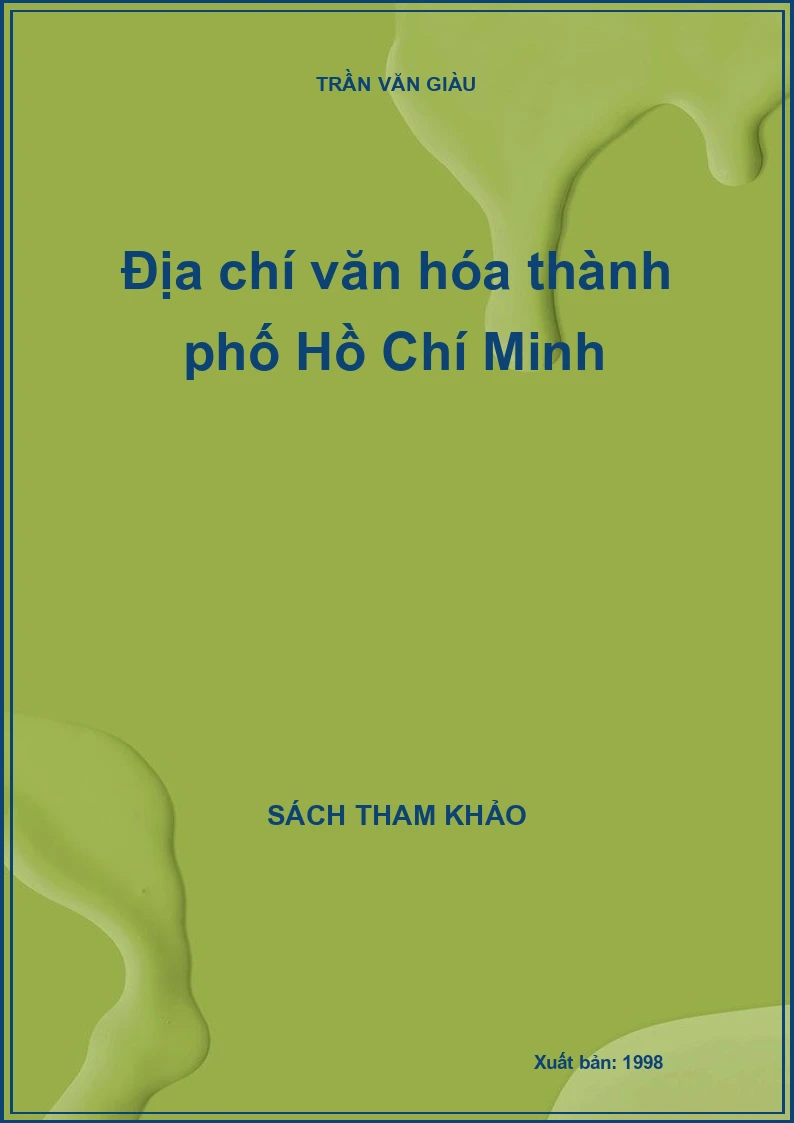 Địa chí văn hóa thành phố Hồ Chí Minh