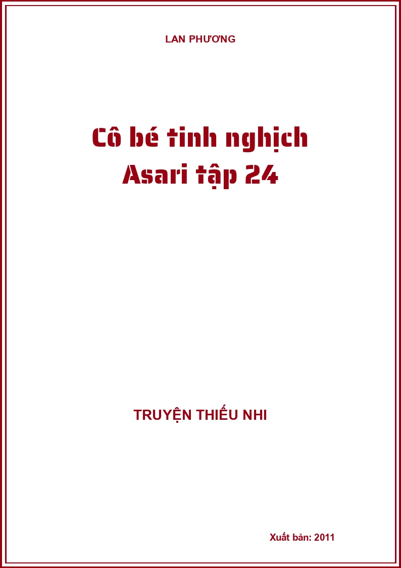 Cô bé tinh nghịch Asari tập 24