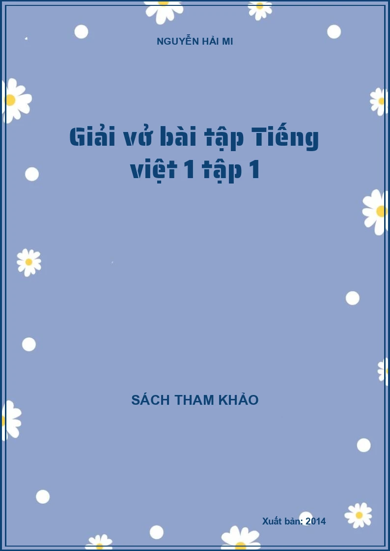 Giải vở bài tập Tiếng việt 1 tập 1