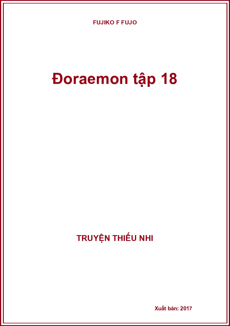 Đoraemon tập 18