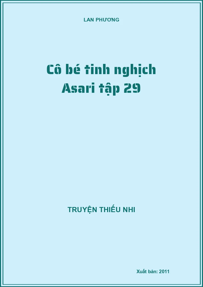 Cô bé tinh nghịch Asari tập 29