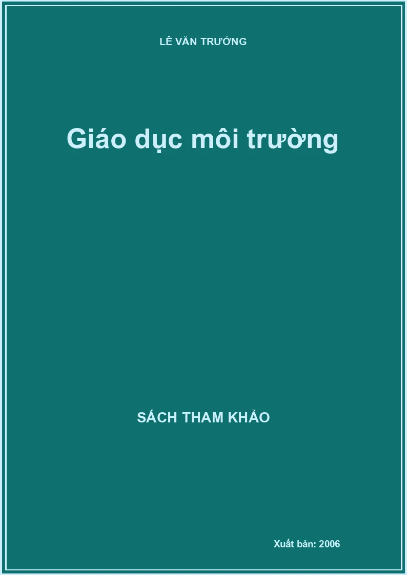Giáo dục môi trường