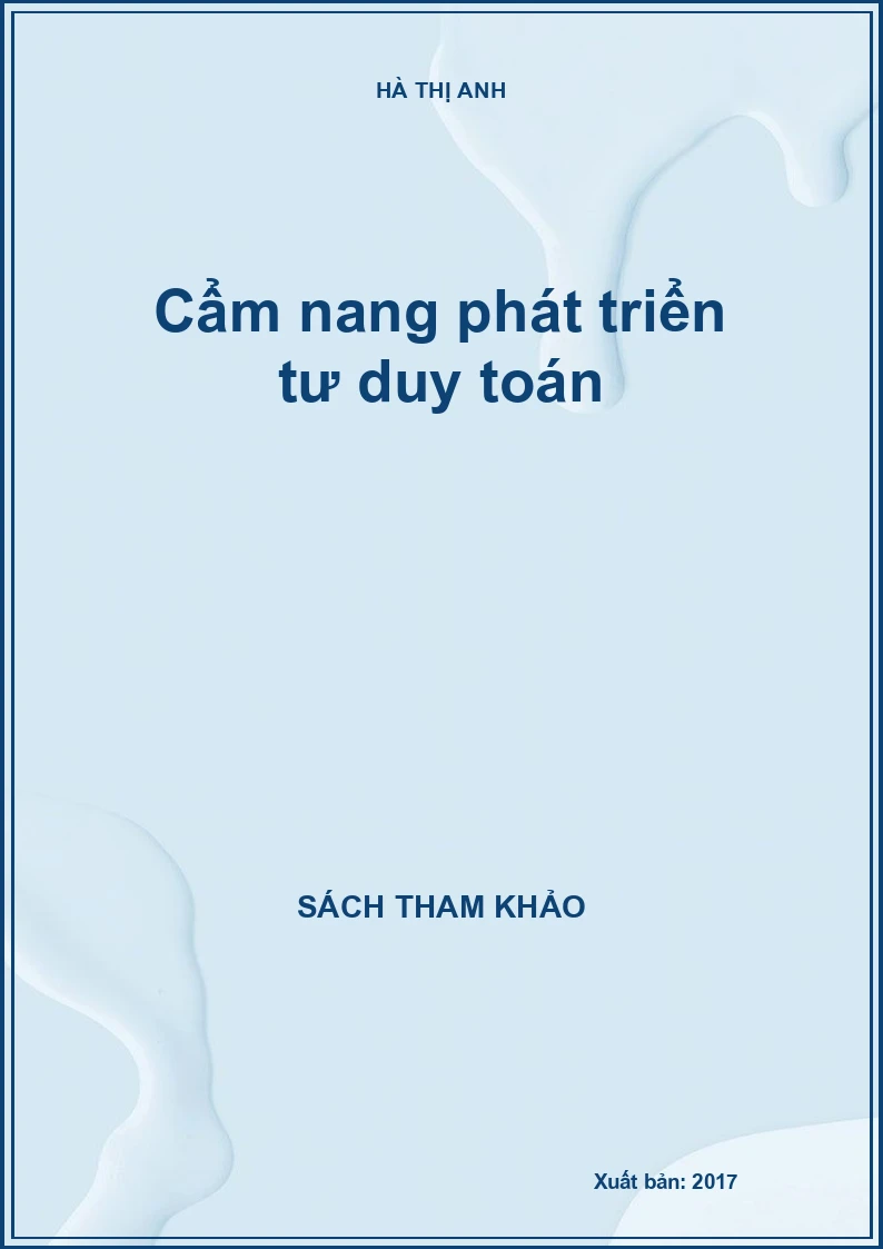 Cẩm nang phát triển tư duy toán