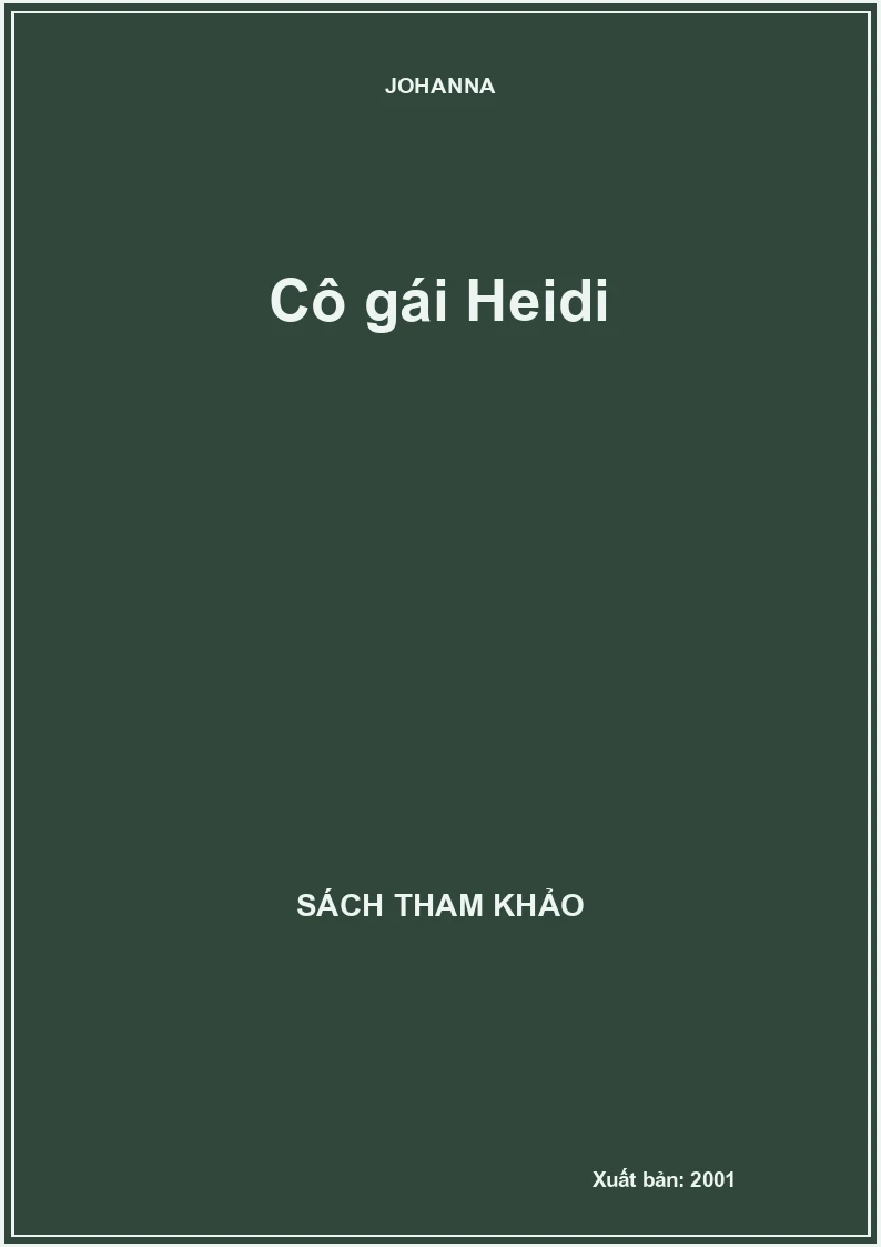 Cô gái Heidi