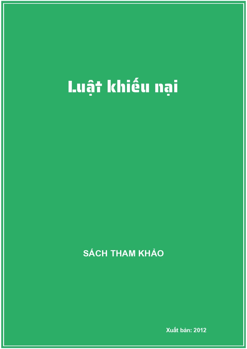 Luật khiếu nại