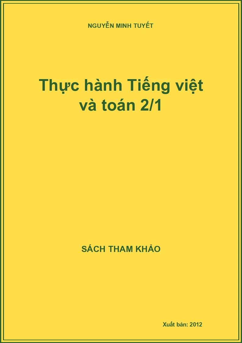 Thực hành Tiếng việt và toán 2/1