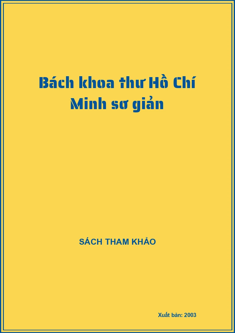 Bách khoa thư Hồ Chí Minh sơ giản