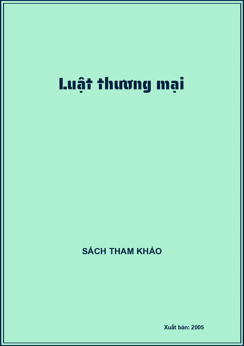 Luật thương mại