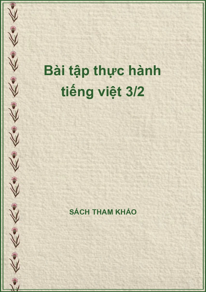 Bài tập thực hành tiếng việt 3/2