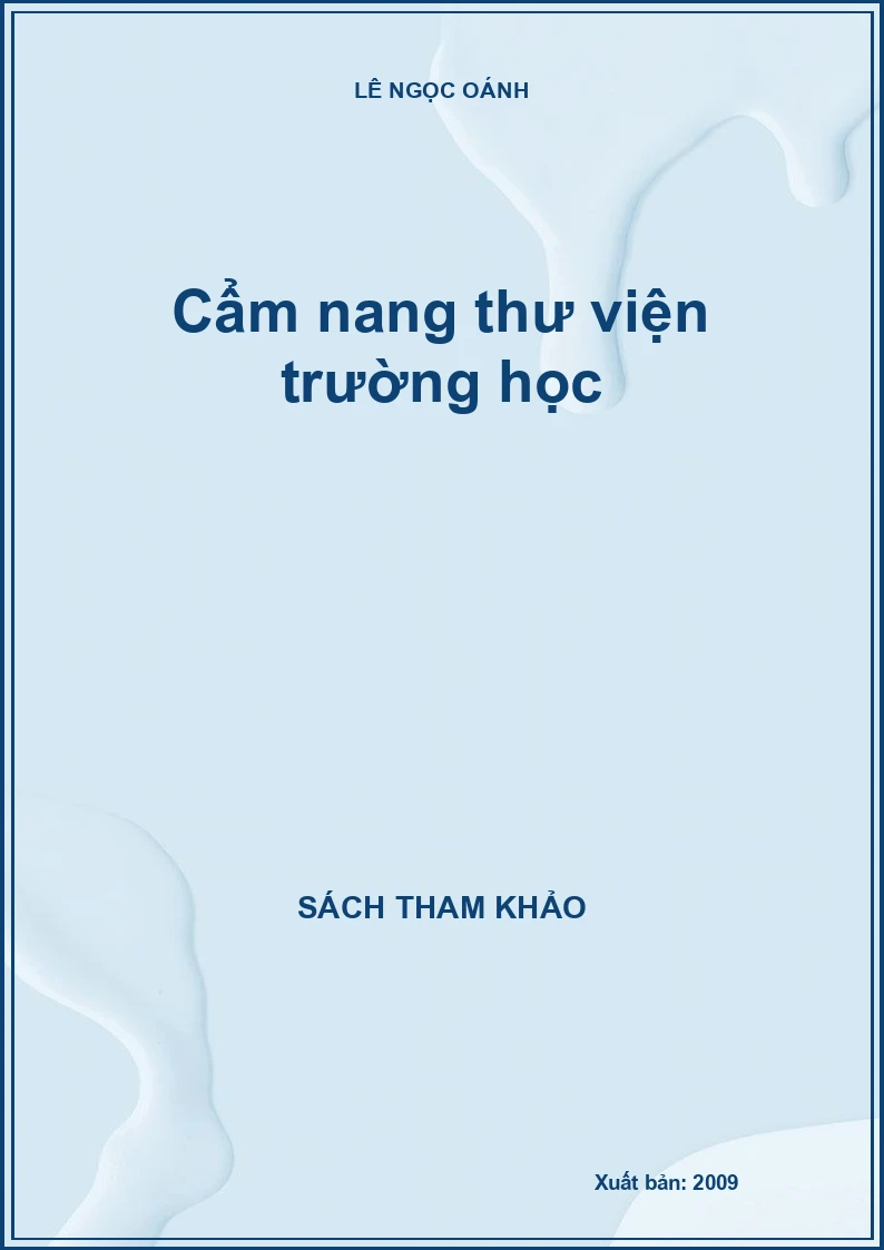 Cẩm nang thư viện trường học