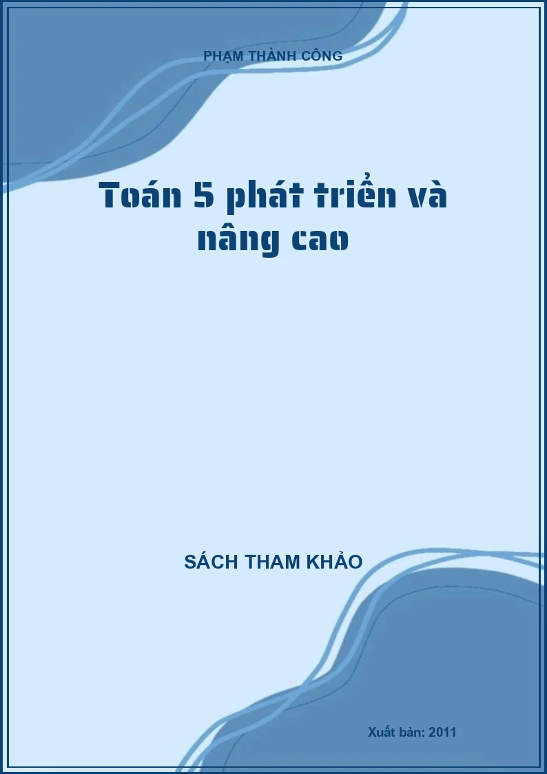 Toán 5 phát triển và nâng cao
