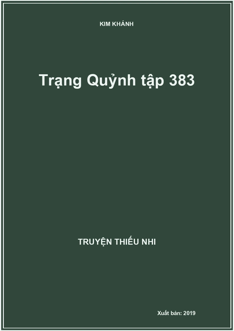 Trạng Quỷnh tập 383
