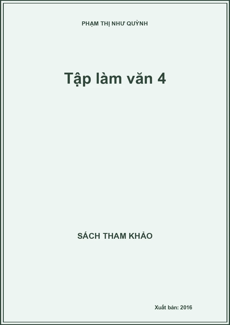 Tập làm văn 4