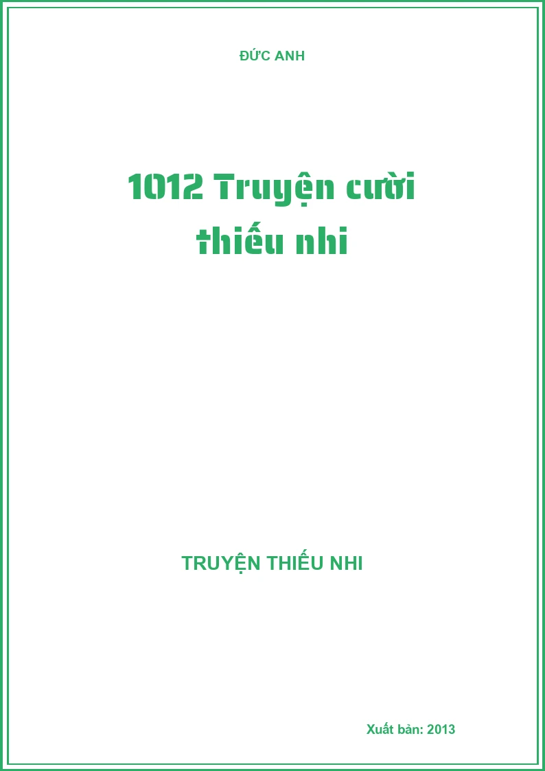 1012 Truyện cười thiếu nhi