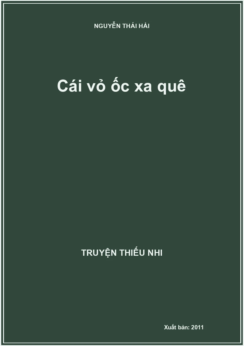 Cái vỏ ốc xa quê