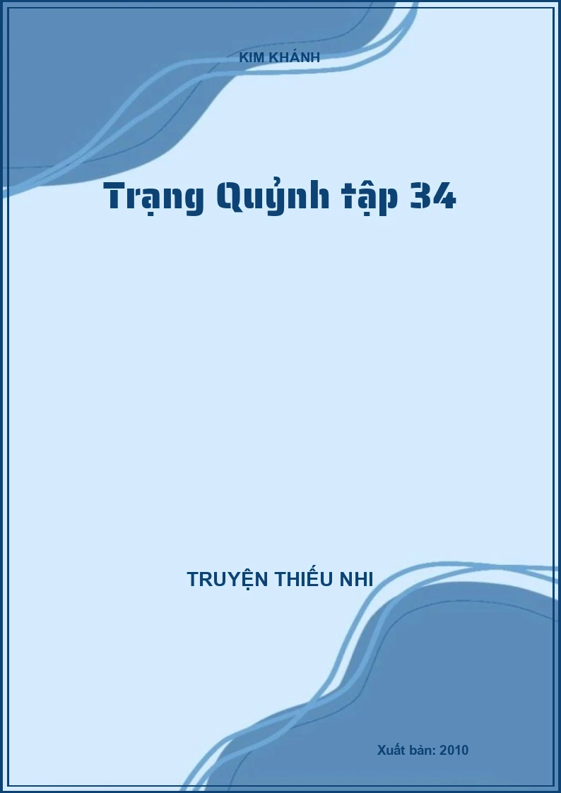 Trạng Quỷnh tập 34
