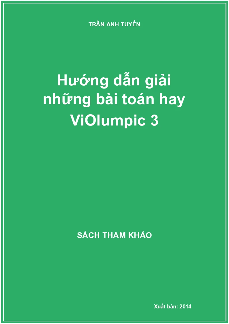 Hướng dẫn giải những bài toán hay ViOlumpic 3