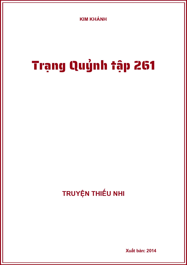 Trạng Quỷnh tập 261