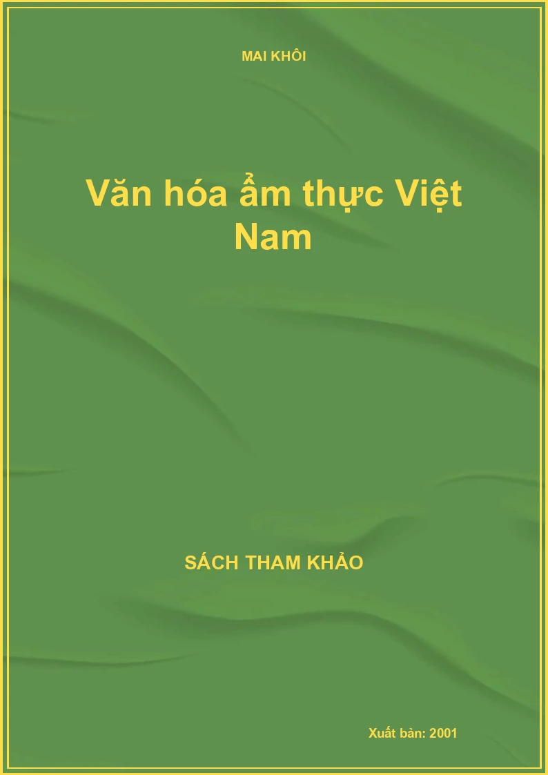 Văn hóa ẩm thực Việt Nam