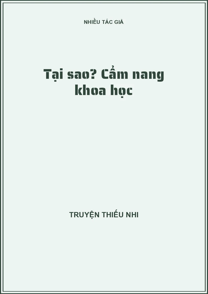 Tại sao? Cẩm nang khoa học