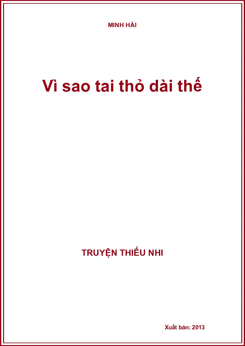 Vì sao tai thỏ dài thế