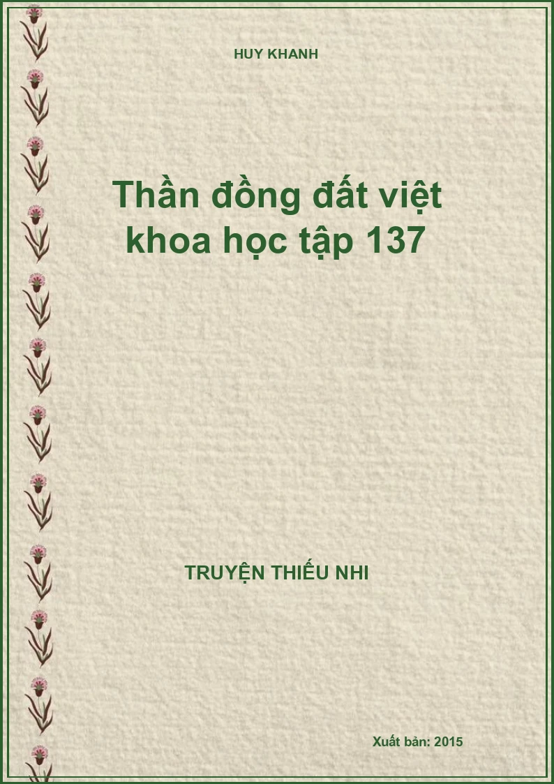 Thần đồng đất việt khoa học tập 137
