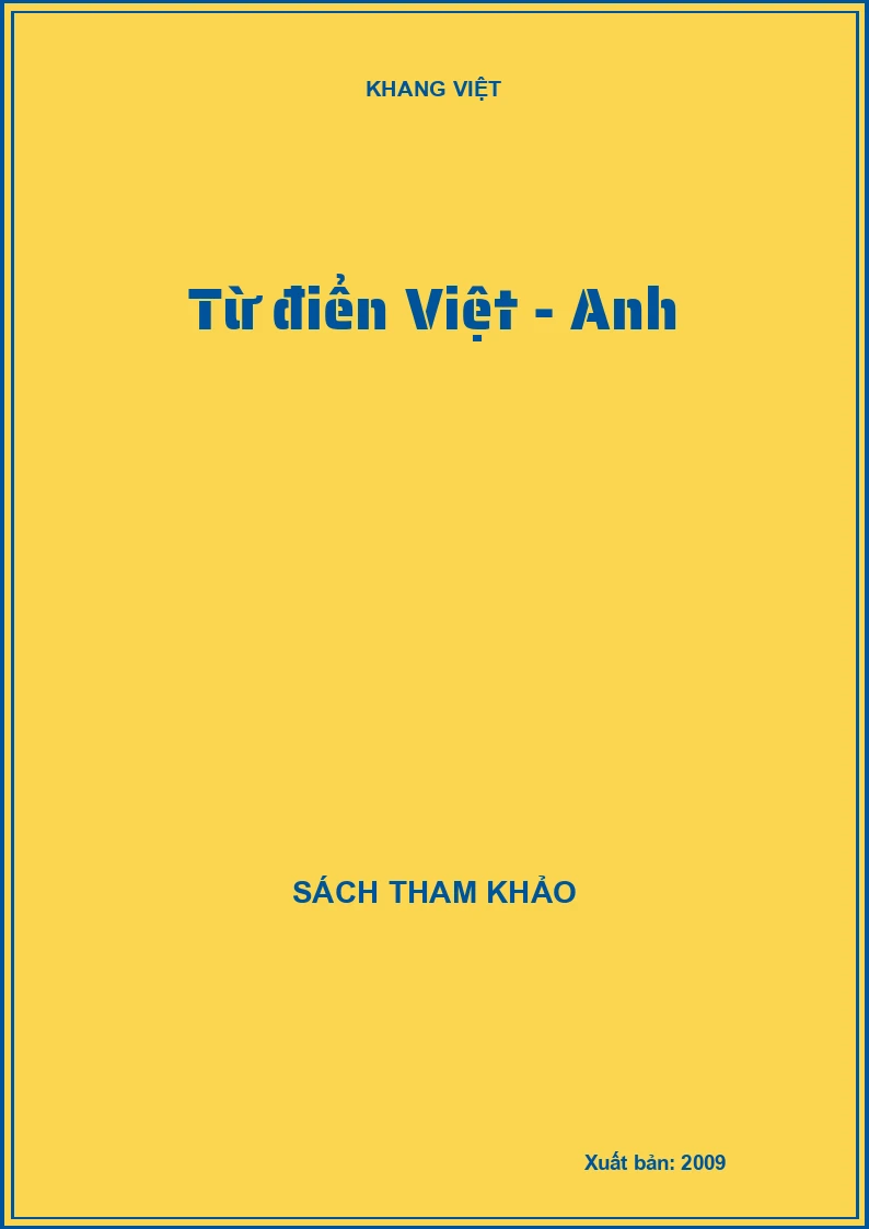 Từ điển Việt - Anh