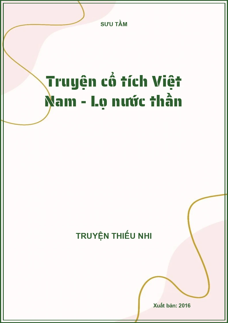 Truyện cổ tích Việt Nam - Lọ nước thần