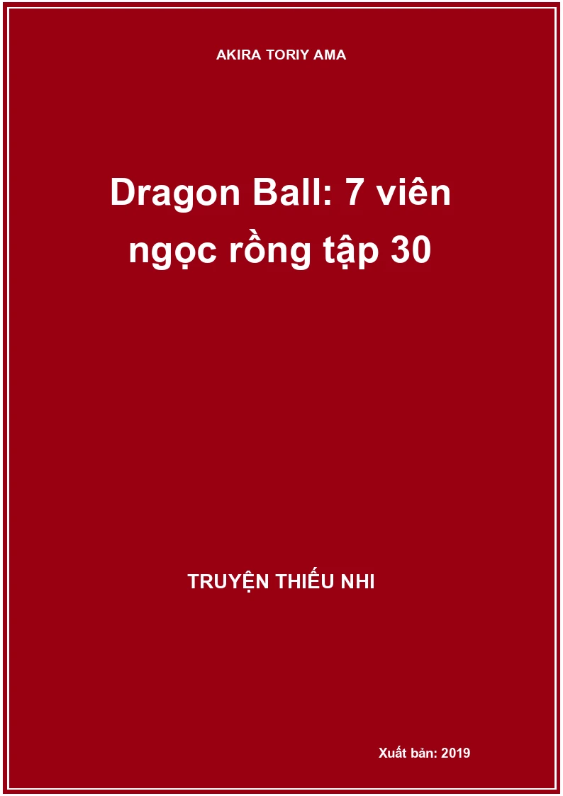 Dragon Ball: 7 viên ngọc rồng tập 30