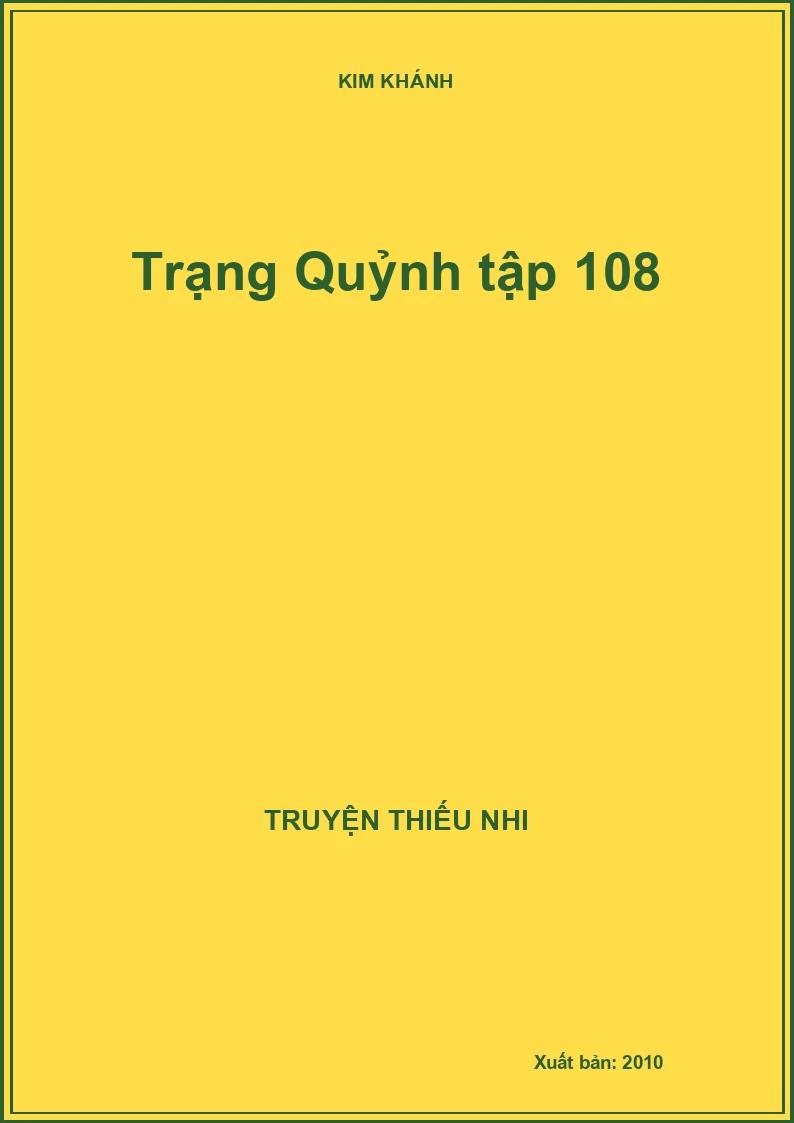 Trạng Quỷnh tập 108