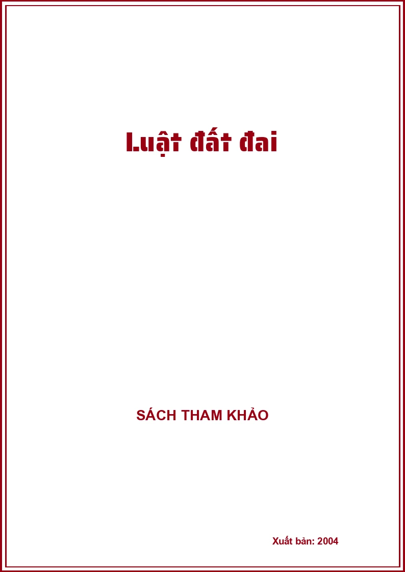 Luật đất đai