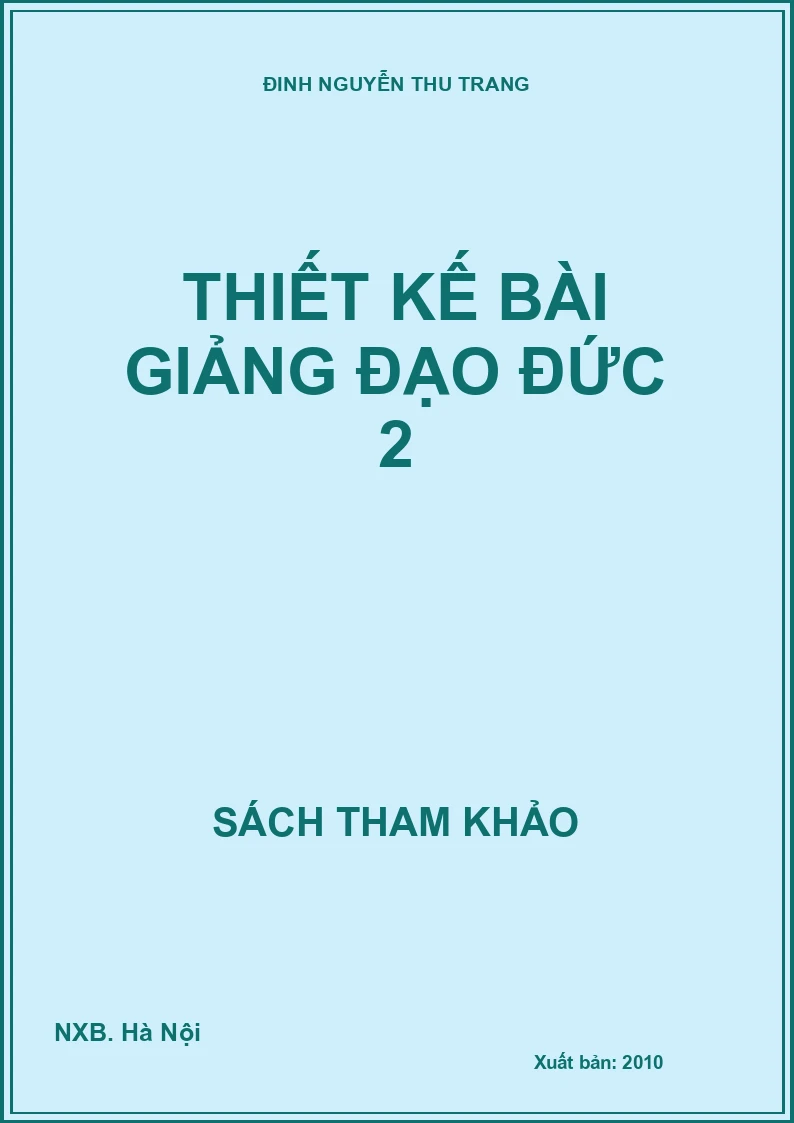 Thiết kế bài giảng Đạo đức 2