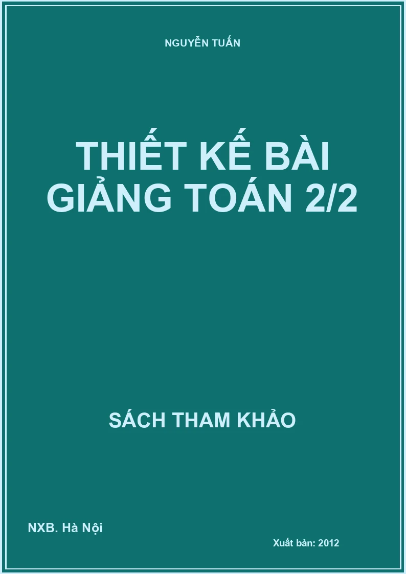 Thiết kế bài giảng Toán 2/2