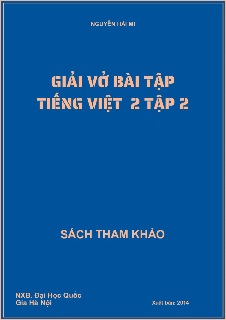 Giải vở bài tập Tiếng việt 2 tập 2